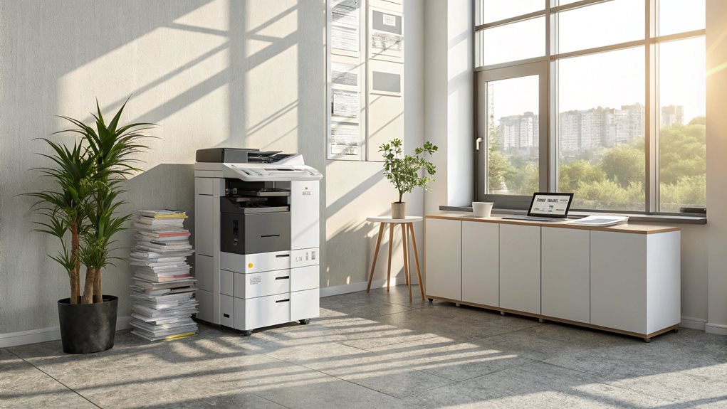 renting office document reproduction equipment