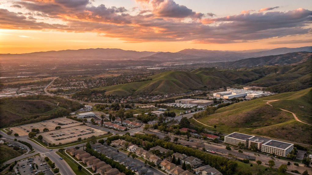 santa clarita california suburban residential community